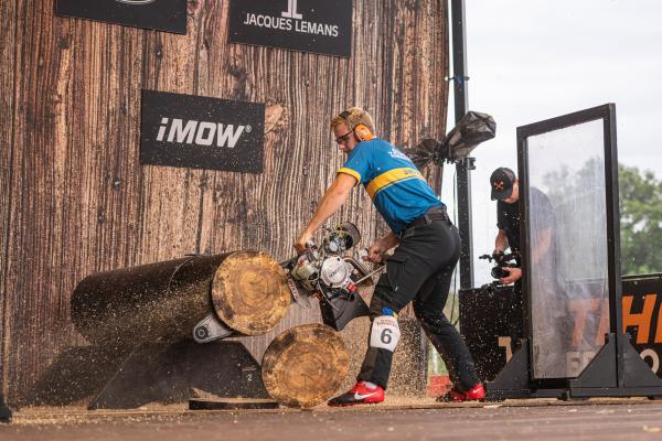 Emil Hansson, 21, is the Nordic Champion of STIHL TIMBERSPORTS®.