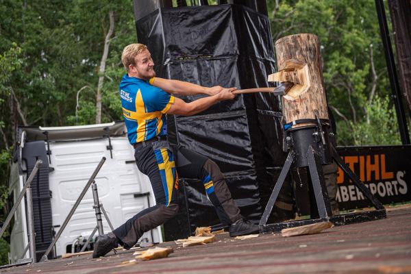 Swedish TIMBERSPORTS® athlete Emil Hansson is ready for Nordic Cup 2023.
