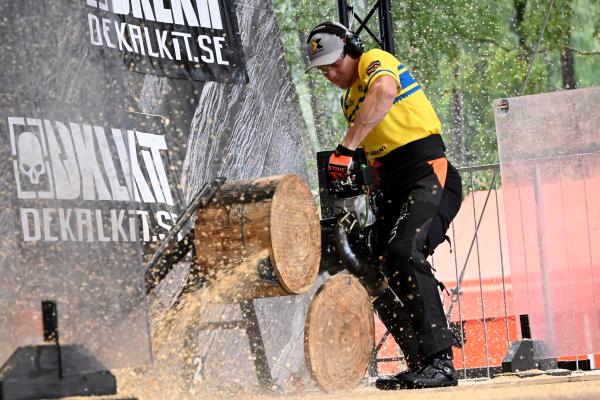 Ferry Svan won a gold medal and set a Nordic record at the third round of the Nordic Cup 2023, with Nordic TIMBERSPORTS® athletes claiming no fewer than 19 new records at the event.